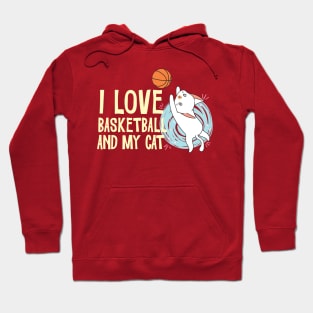 Basketball fan cat Hoodie